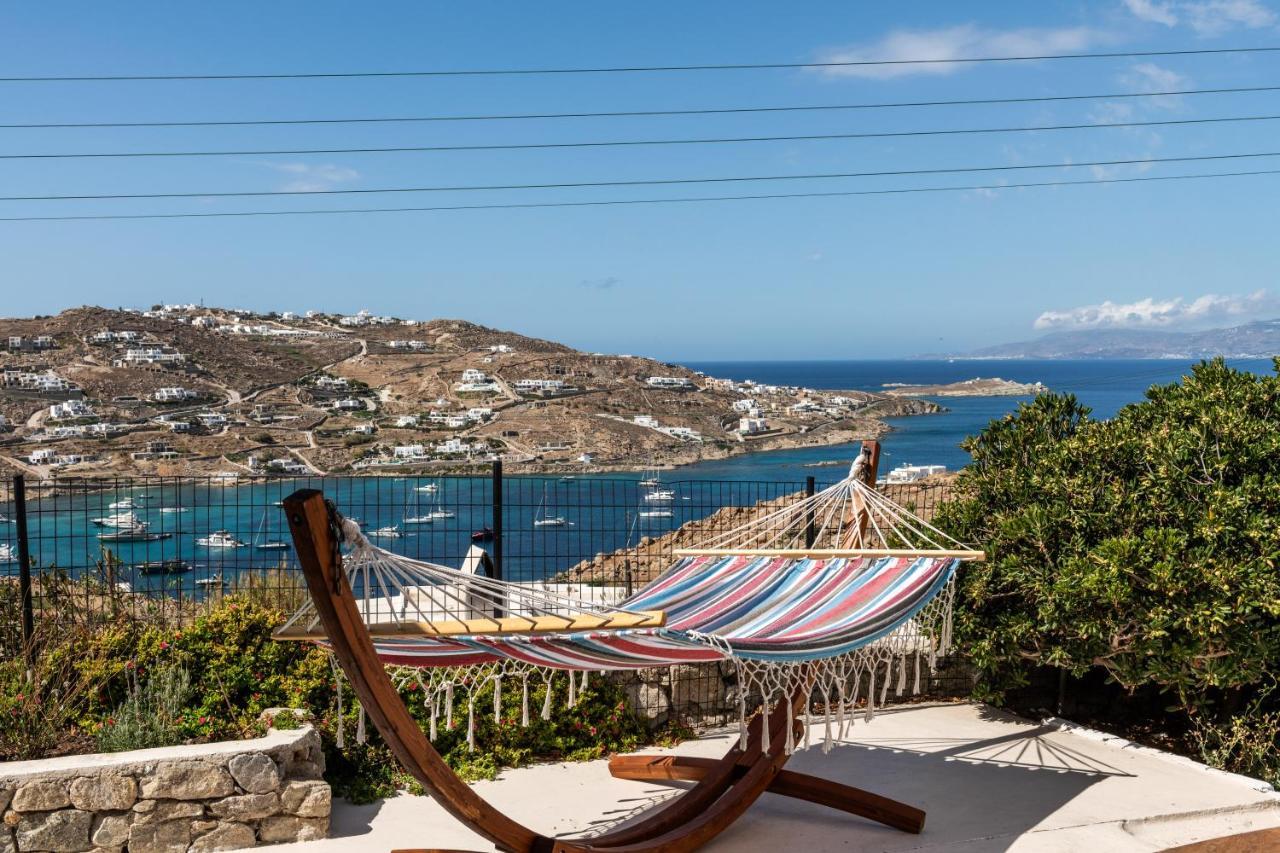 Yalos Mykonos 4 Bedroom Luxury House 5 Minute From Ornos Beach W Sea & Sunset View Mykonos Town Dış mekan fotoğraf